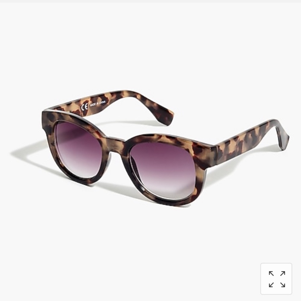 J. Crew Round Frame Blonde Tortoise Sunglasses